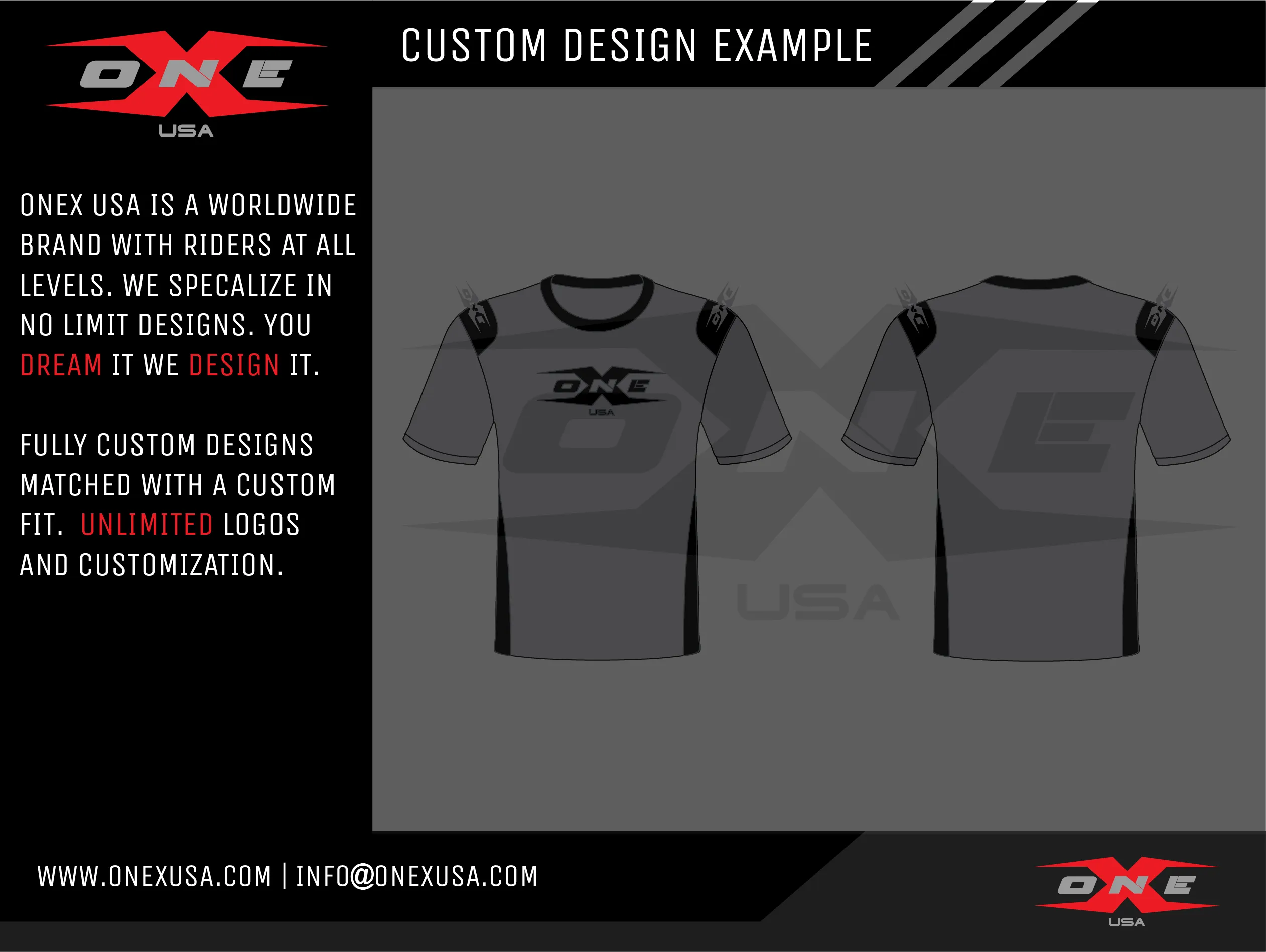 OneX USA Custom Racer T-Shirt