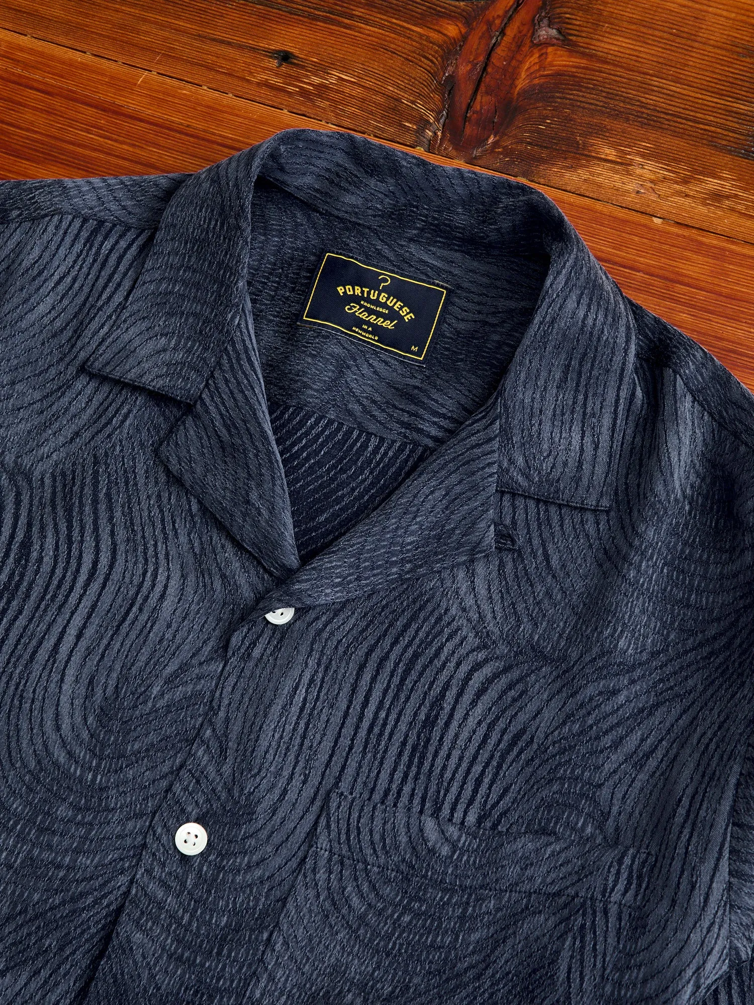 Optic Button-Up Shirt in Navy