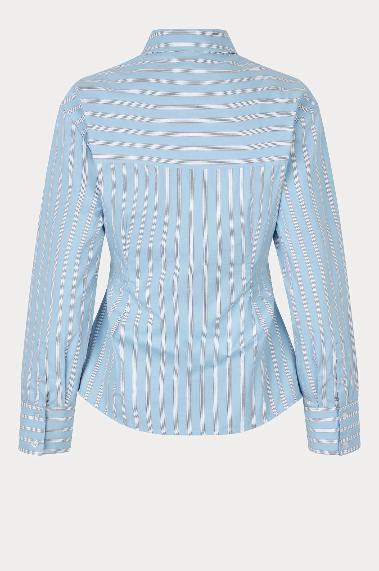 Oval Square Finesse Shirt // Light Blue Stripe