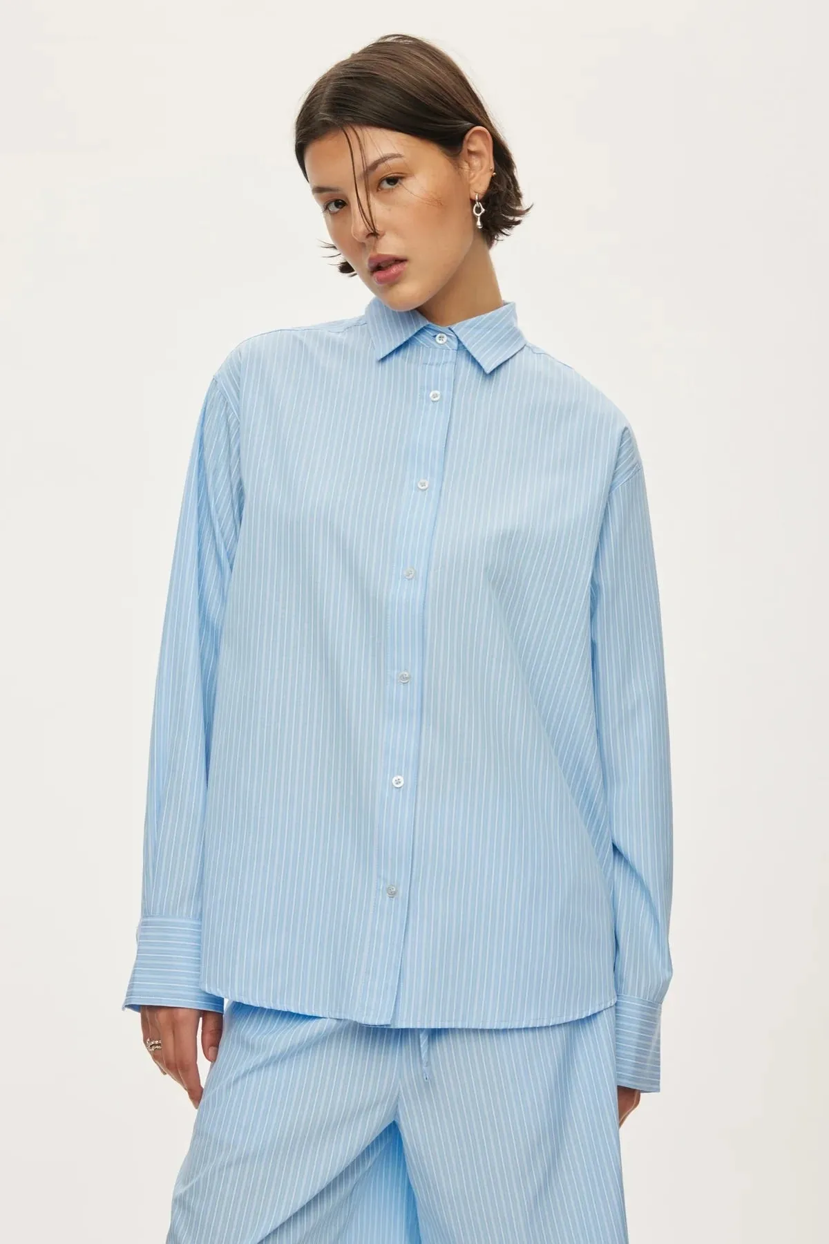 Oval Square Tata Shirt // Cashmere Blue Stripe