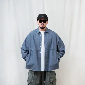 Oversized Long-Sleeve Shirt