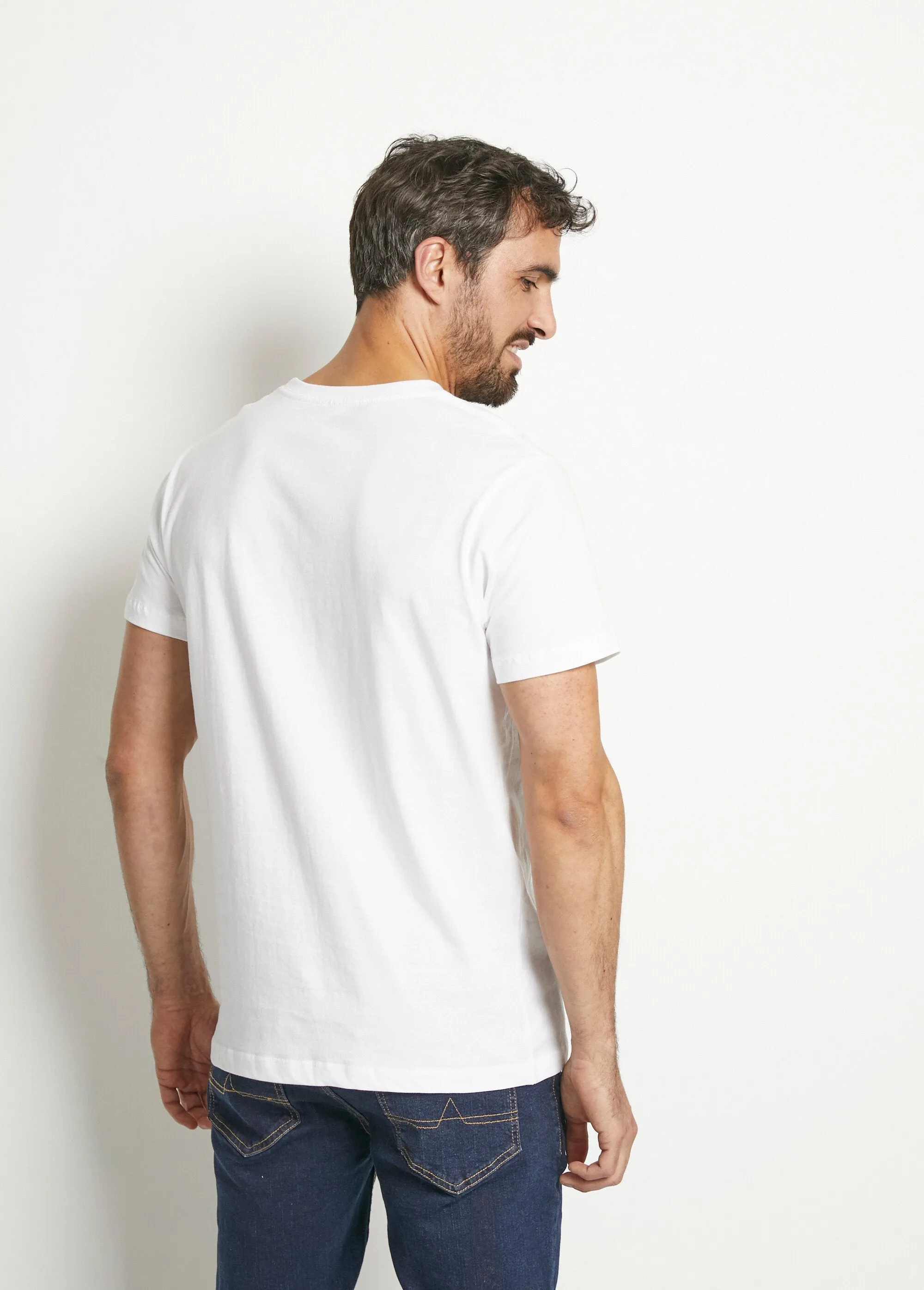 Pack of 2 round neck logo T-shirts