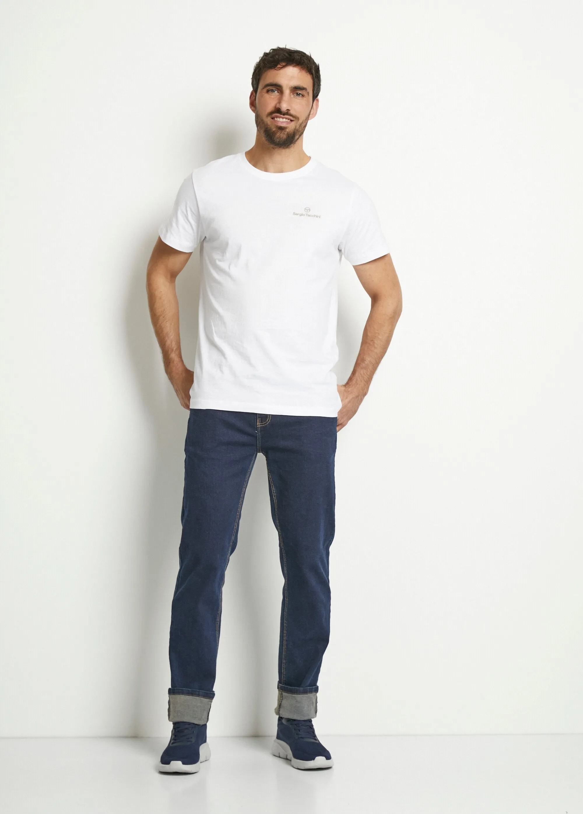 Pack of 2 round neck logo T-shirts