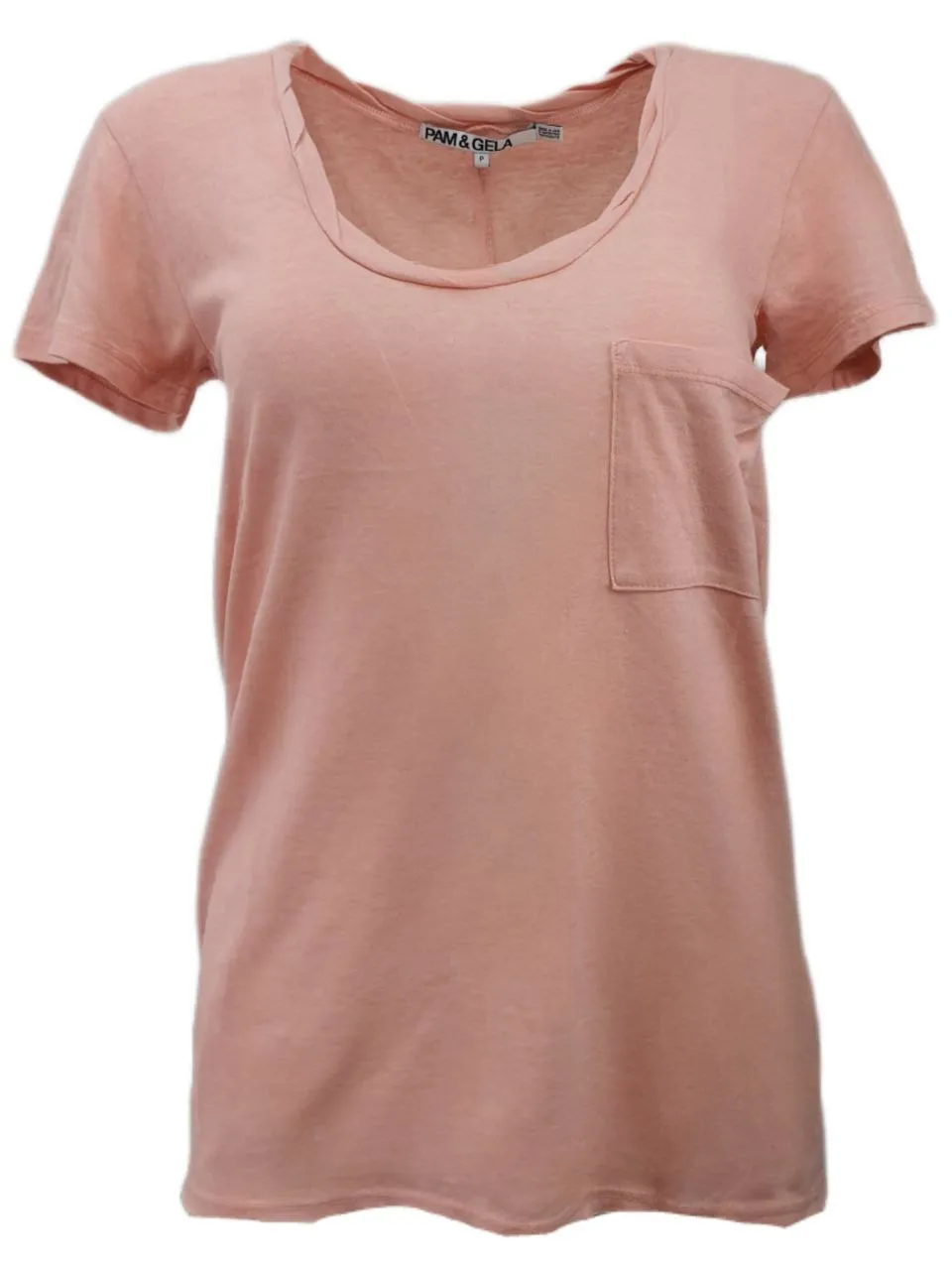 PAM & GELA Women's Pink Petal Sophie Tee #B00JG891 Petite X-Small NWT