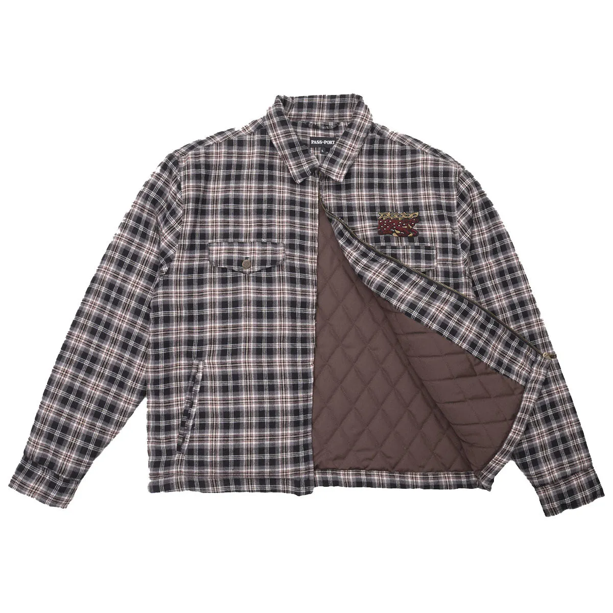 Pass~Port - Antler Zip Flannel Black/Red