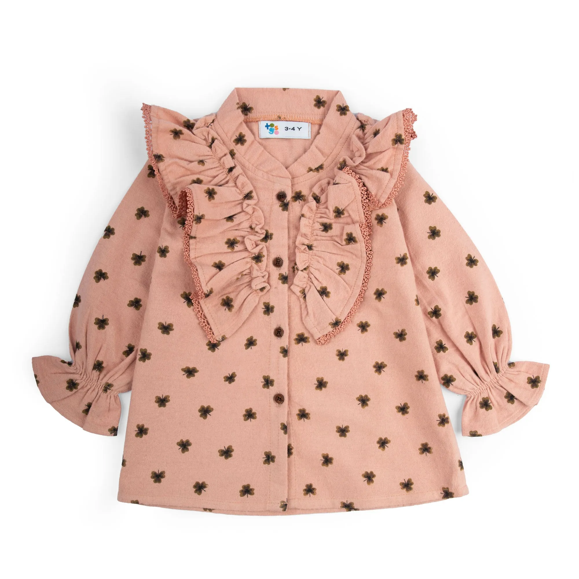 Pink Flannel Printed Top