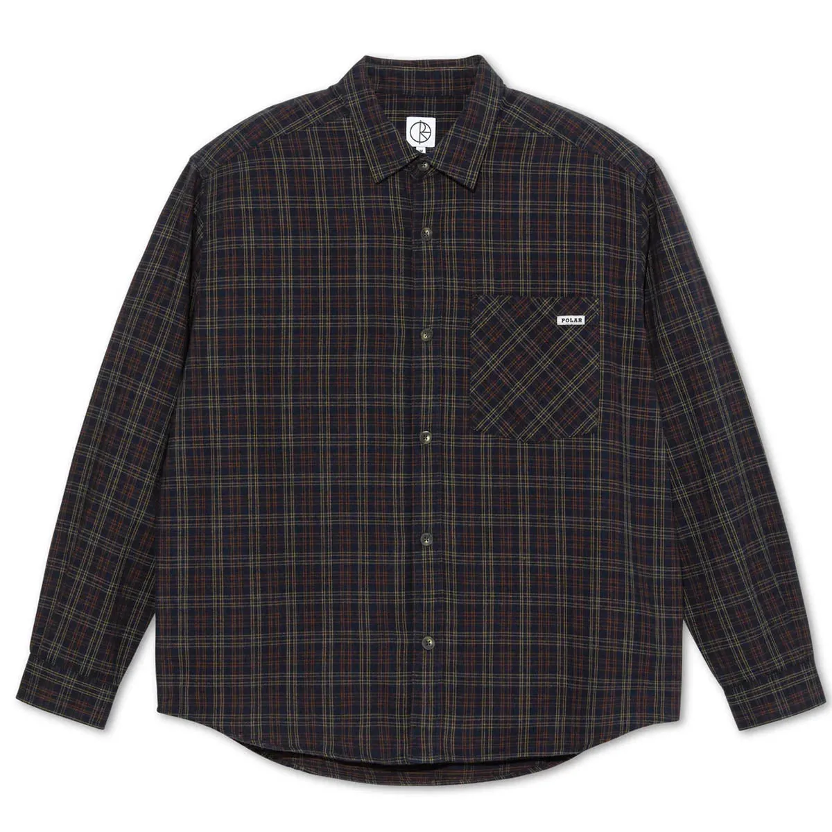 Polar - Mitchell Flannel Shirt Navy/Brown