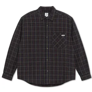 Polar - Mitchell Flannel Shirt Navy/Brown