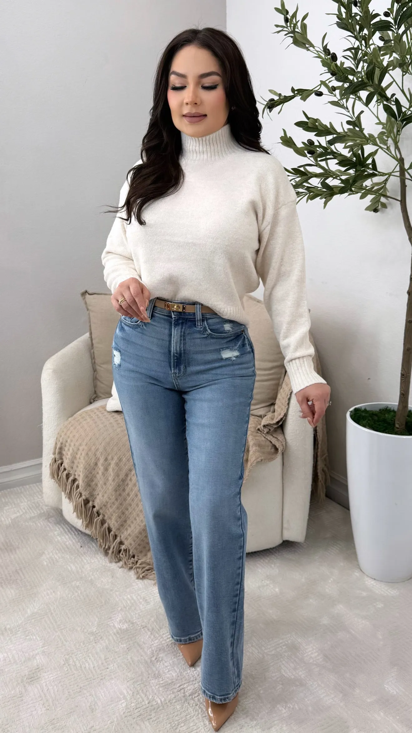 POLLY CREAM SWEATER