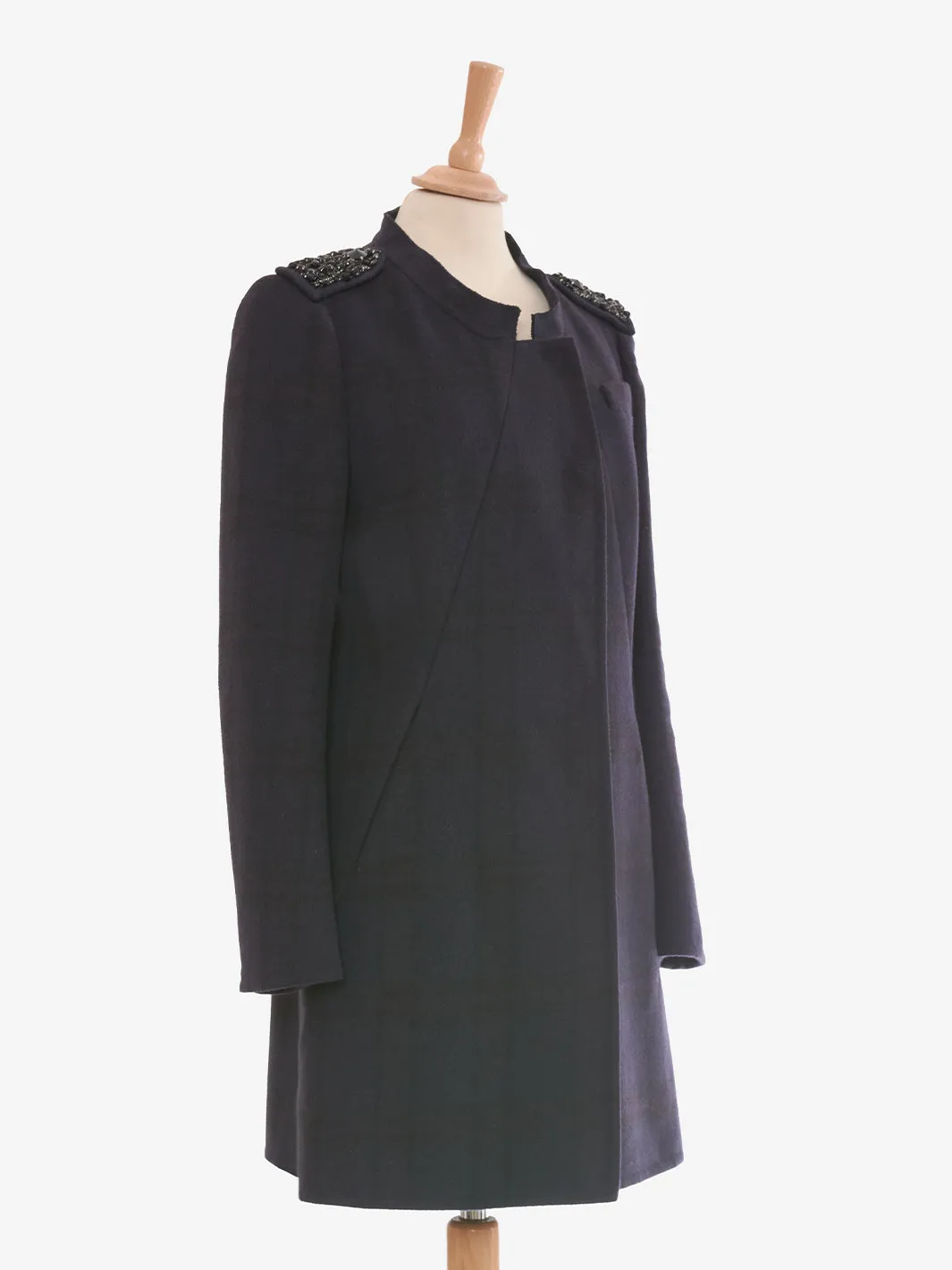 Prada single-breasted plaid outerwear