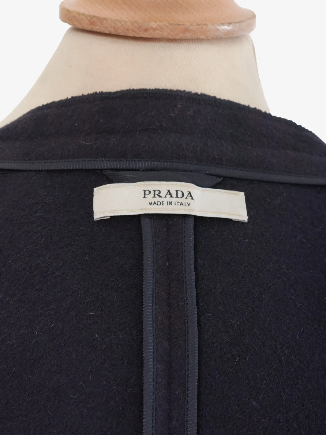 Prada single-breasted plaid outerwear