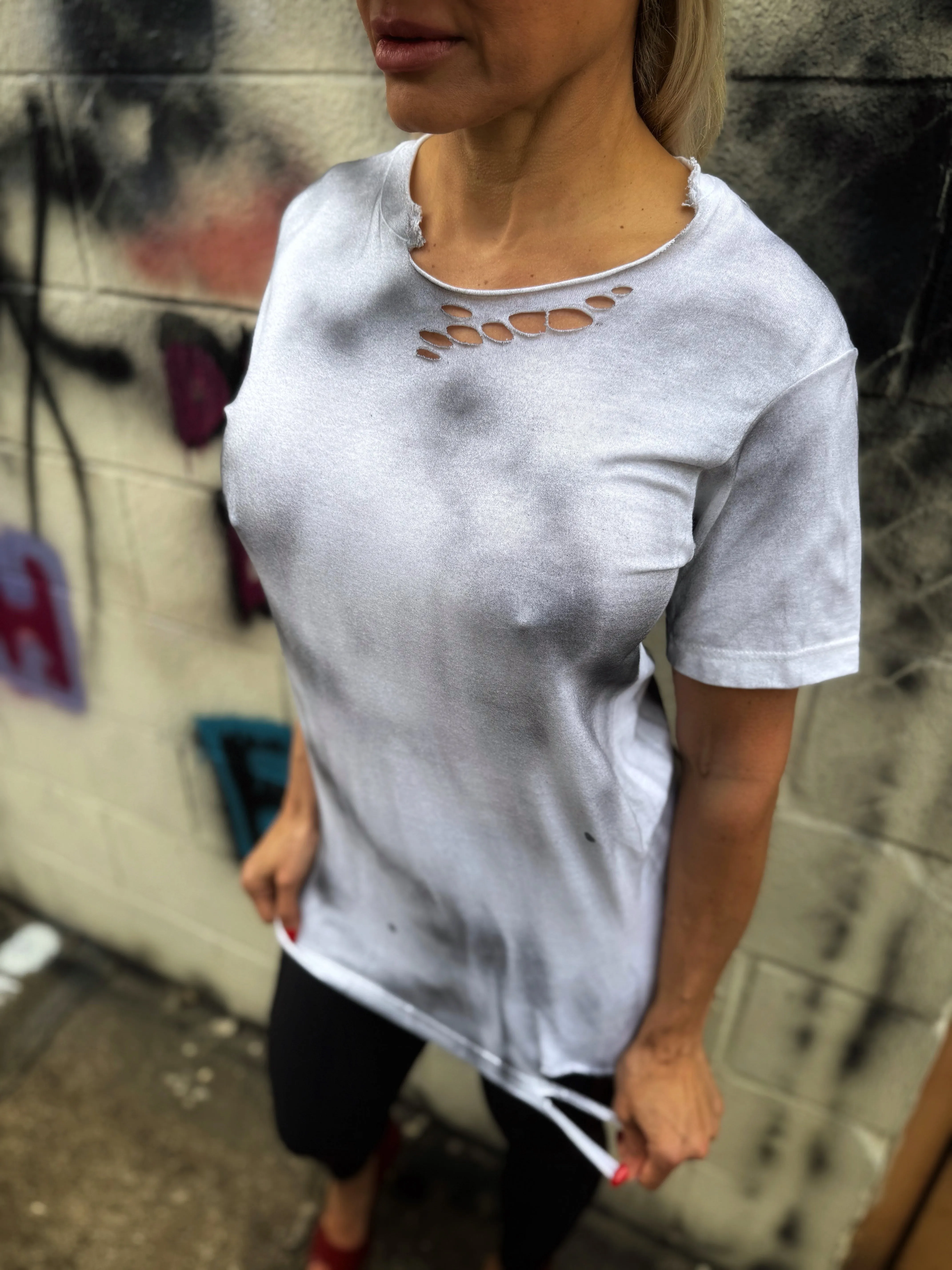 PUNK ROAD RASH FAFO WHITE TEE 2.0