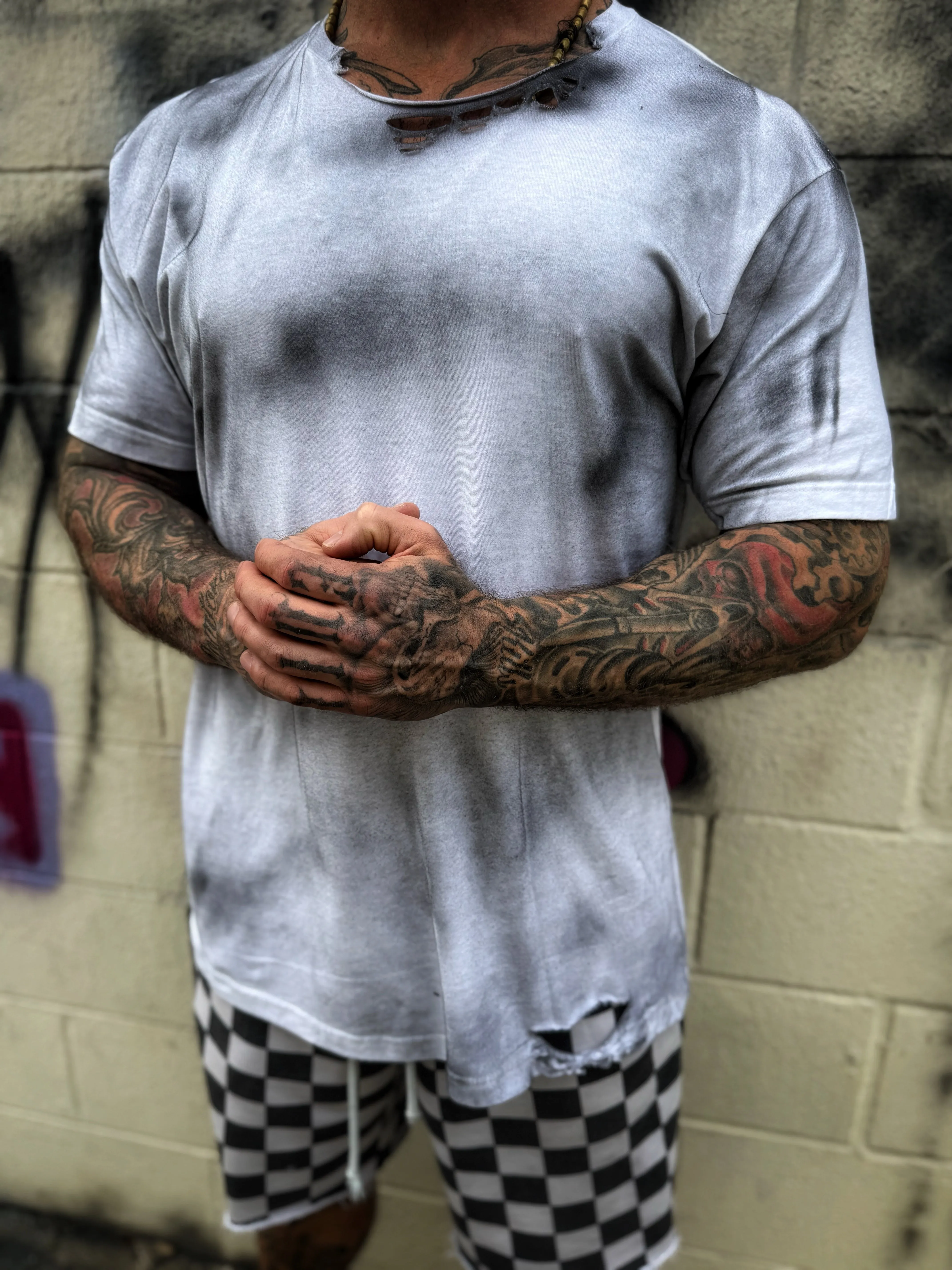 PUNK ROAD RASH FAFO WHITE TEE 2.0