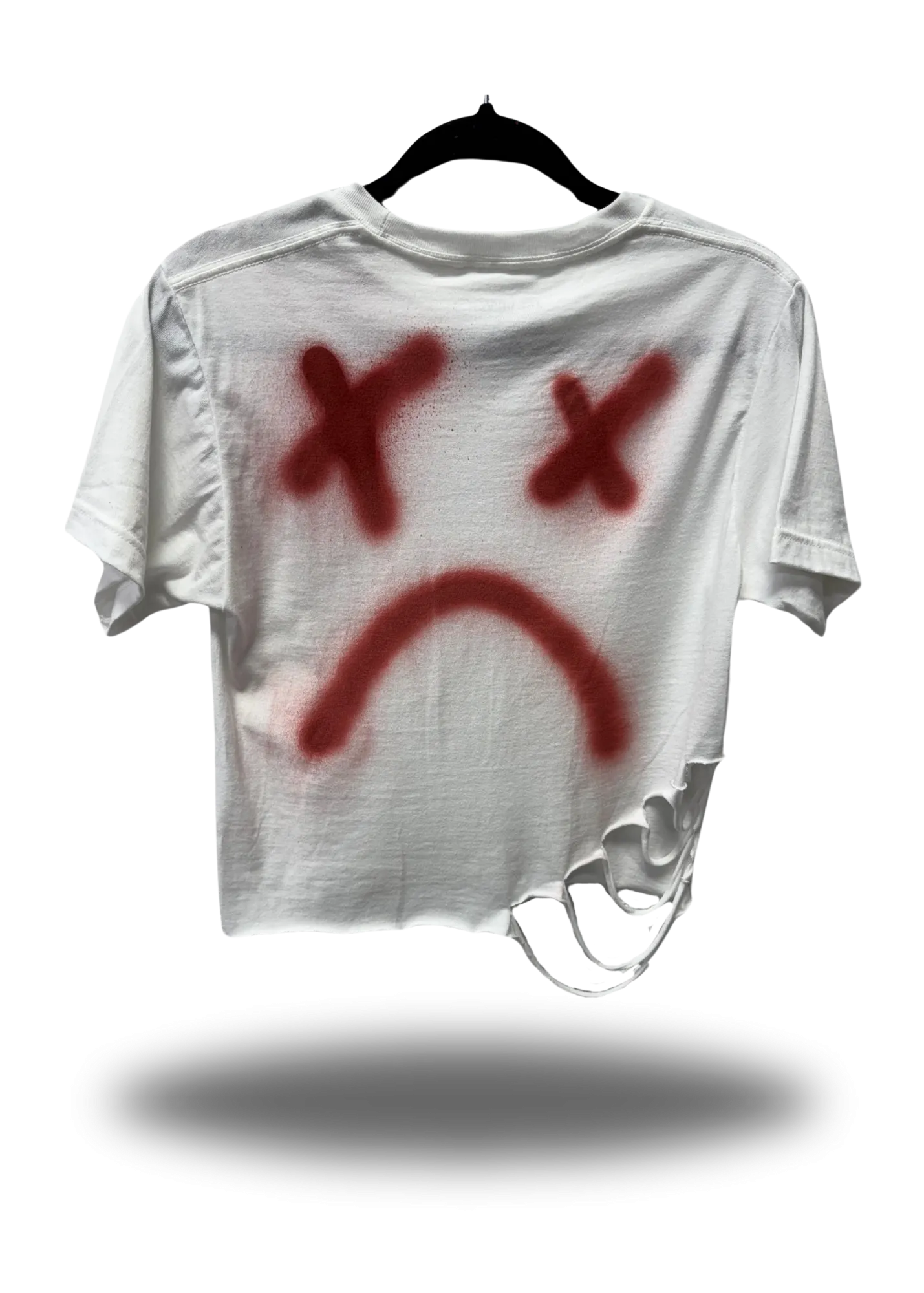 PUNK ROAD RASH WHITE CROP TOP 1.0