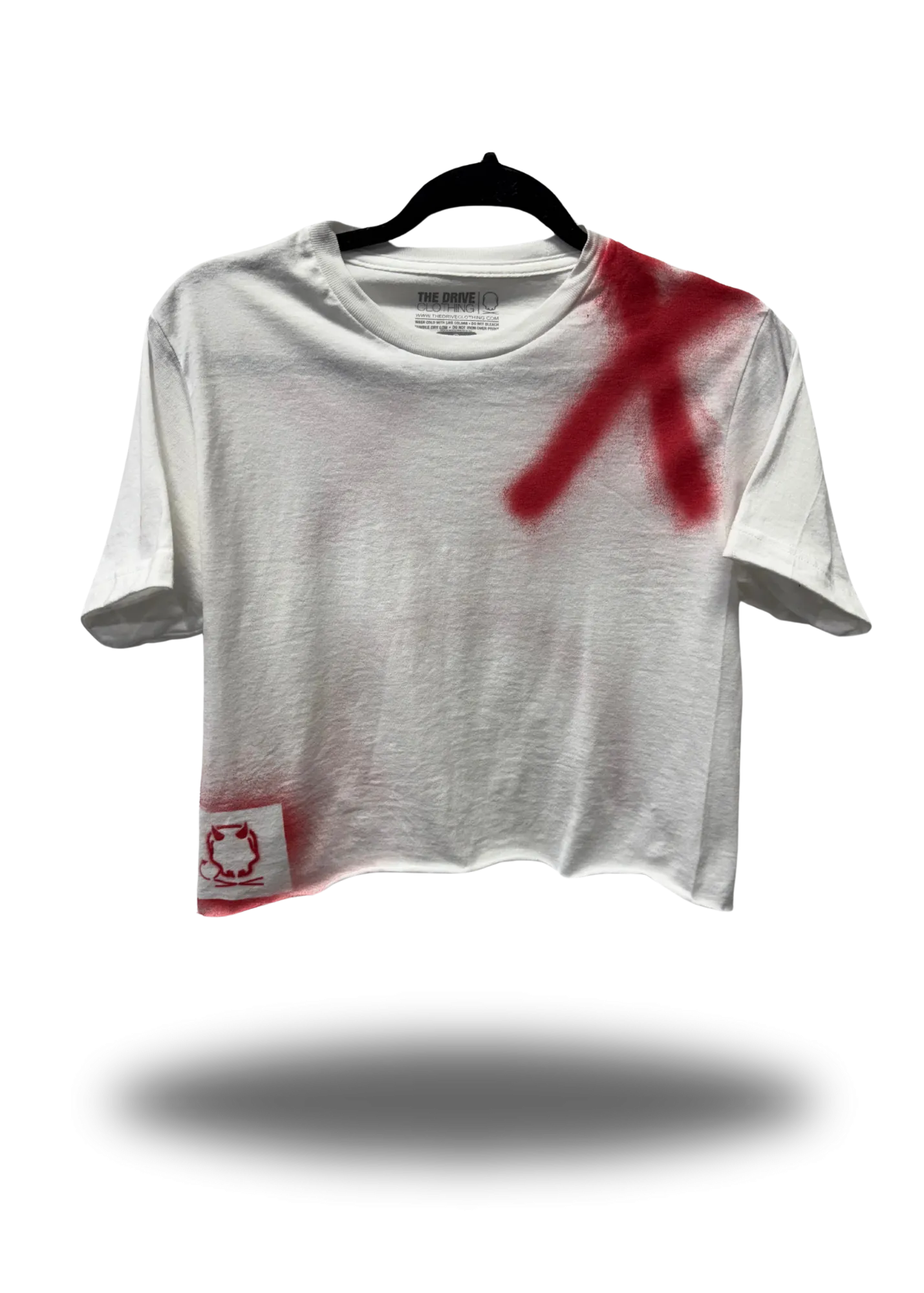 PUNK ROAD RASH WHITE CROP TOP 1.0