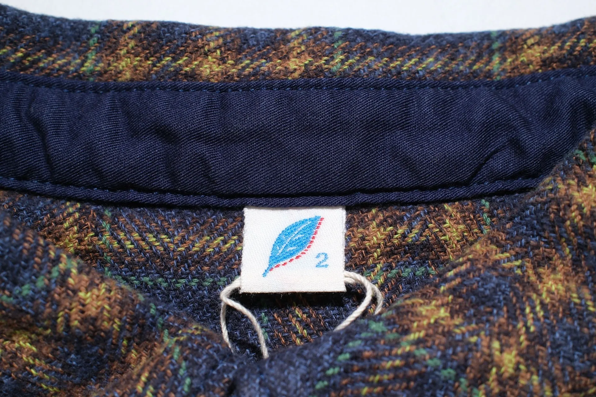 Pure Blue Japan 11oz "Cotton Tweed" Flannel Early Workshirt (Navy)