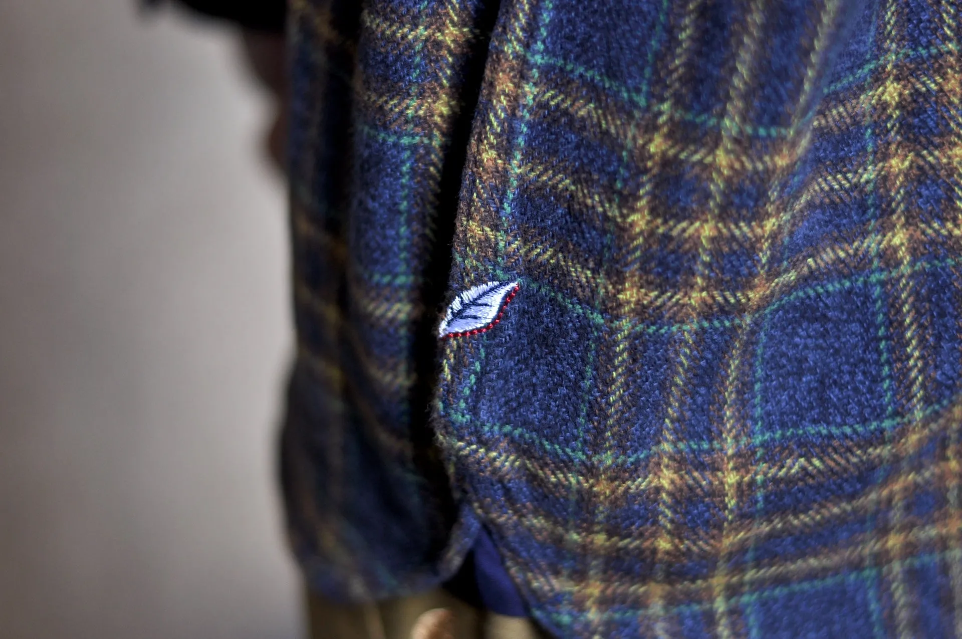Pure Blue Japan 11oz "Cotton Tweed" Flannel Early Workshirt (Navy)