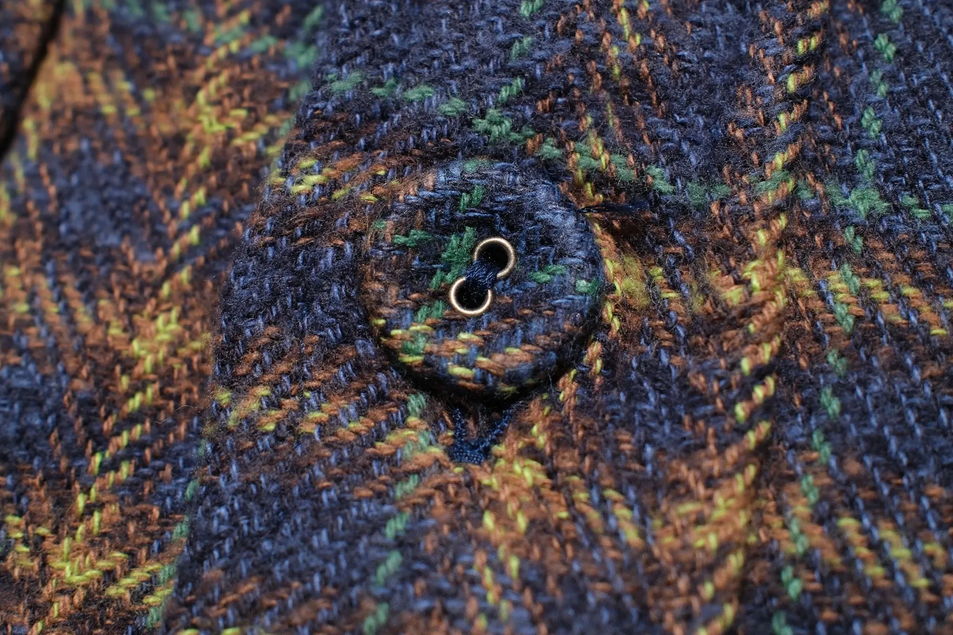 Pure Blue Japan 11oz "Cotton Tweed" Flannel Early Workshirt (Navy)
