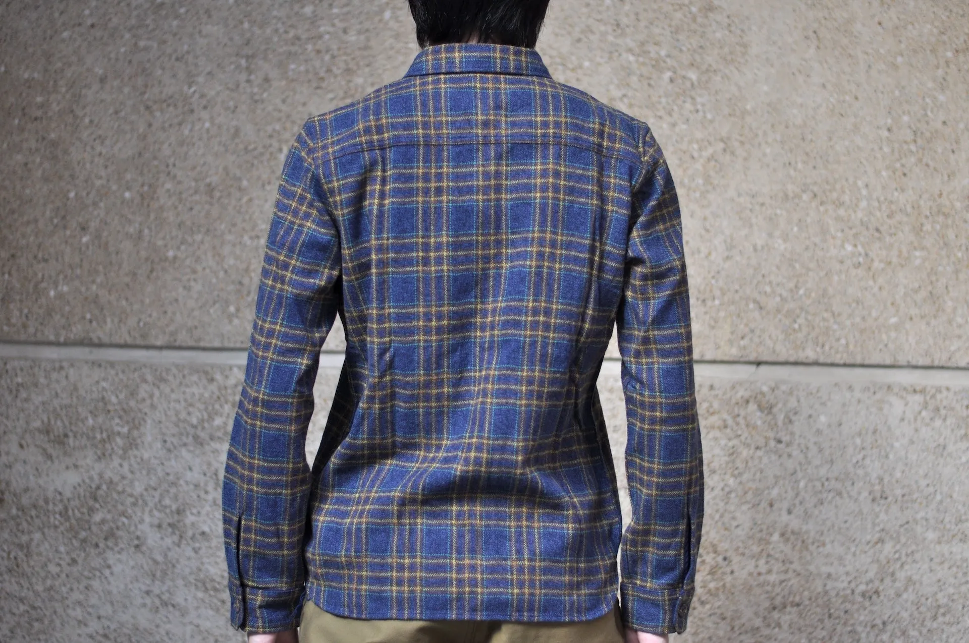 Pure Blue Japan 11oz "Cotton Tweed" Flannel Early Workshirt (Navy)