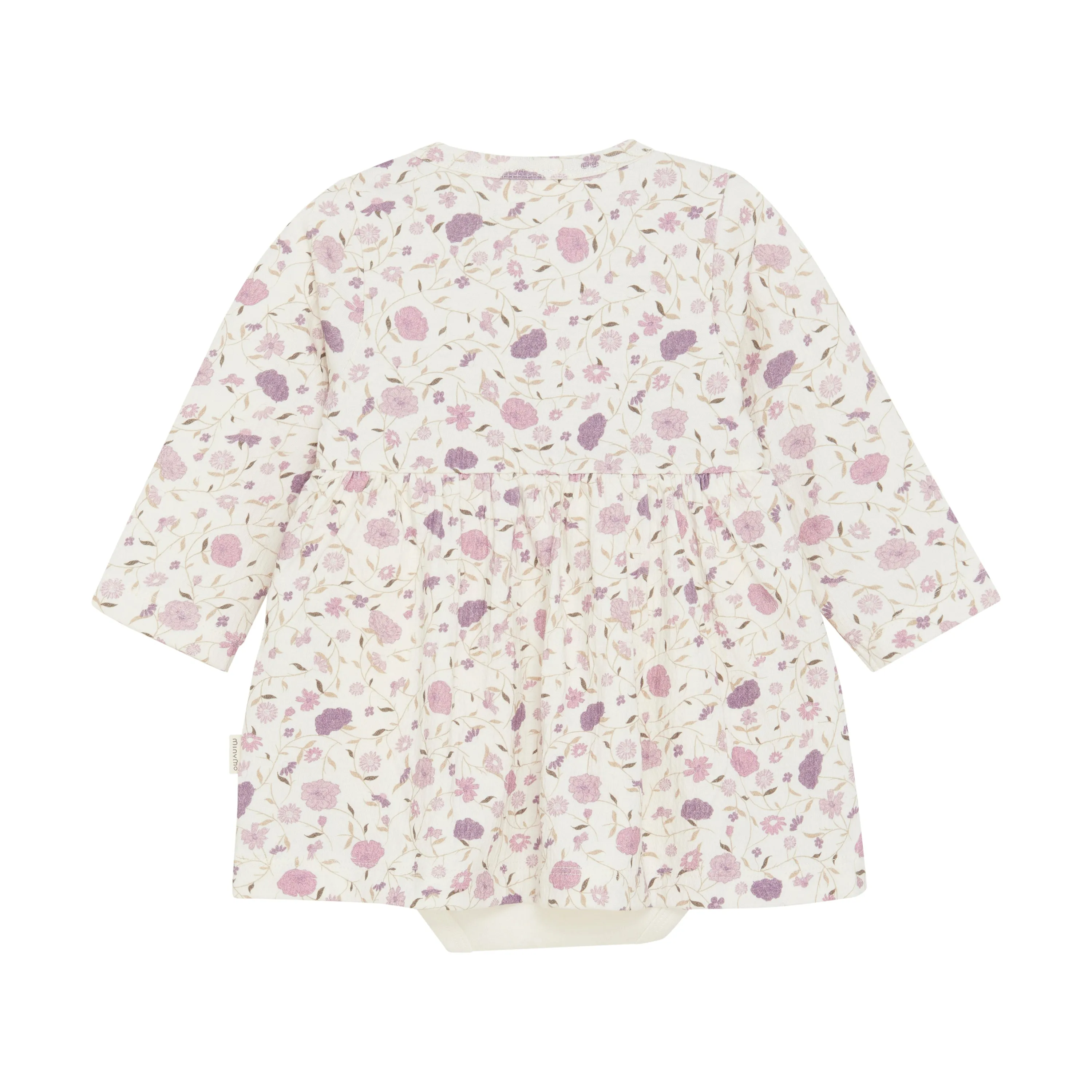 Purple Posies Print Dress