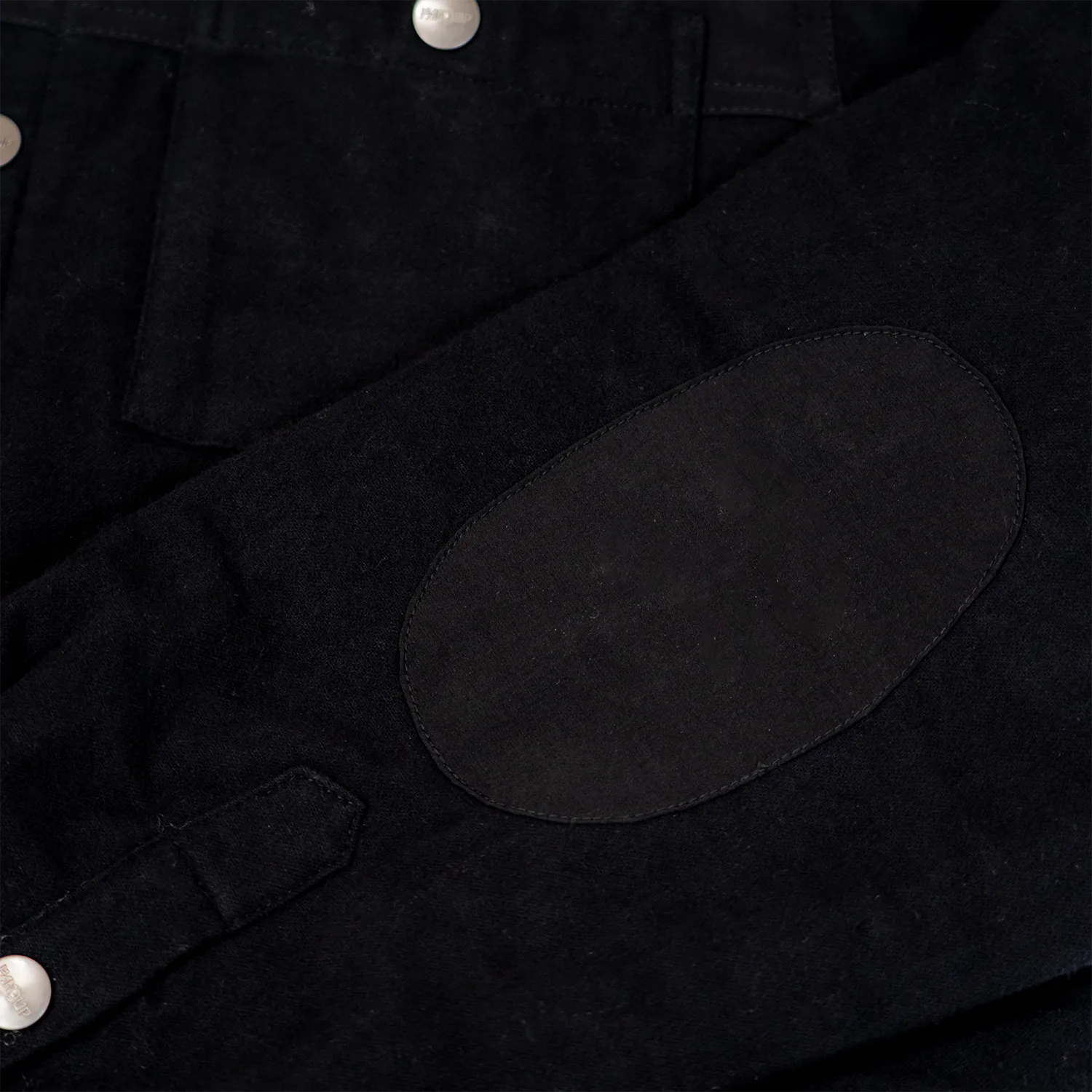 Quilted Shacket - Black on Black