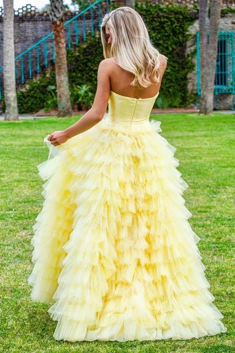 Quinceanera Dresses Elegant Strapless Floor Length Prom Dresses Ball Gown