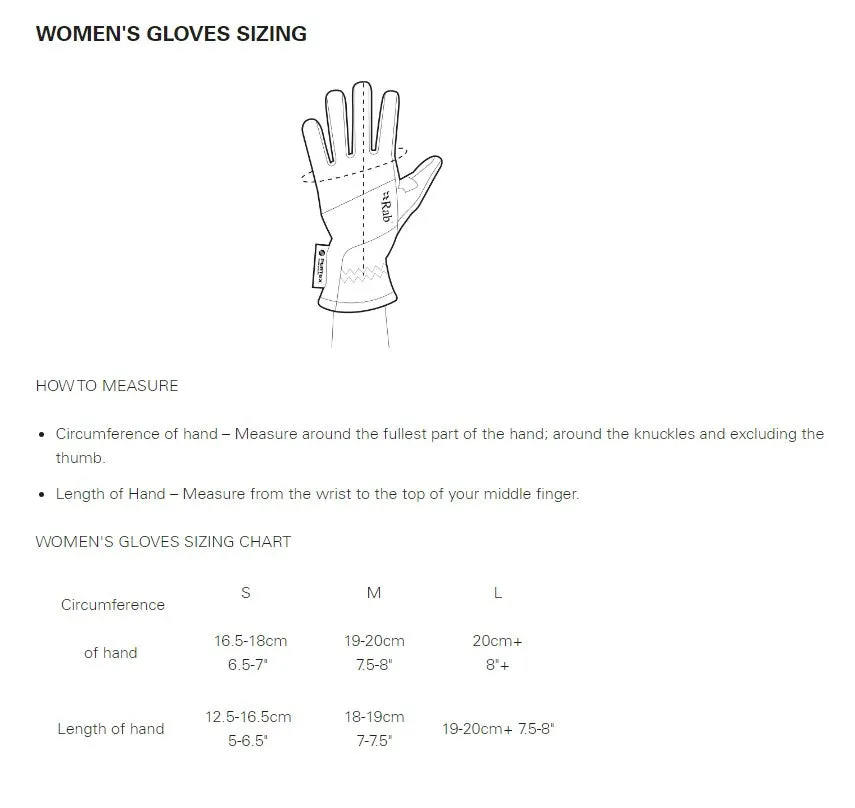 Rab Women's Power Stretch Pro Grip Glove