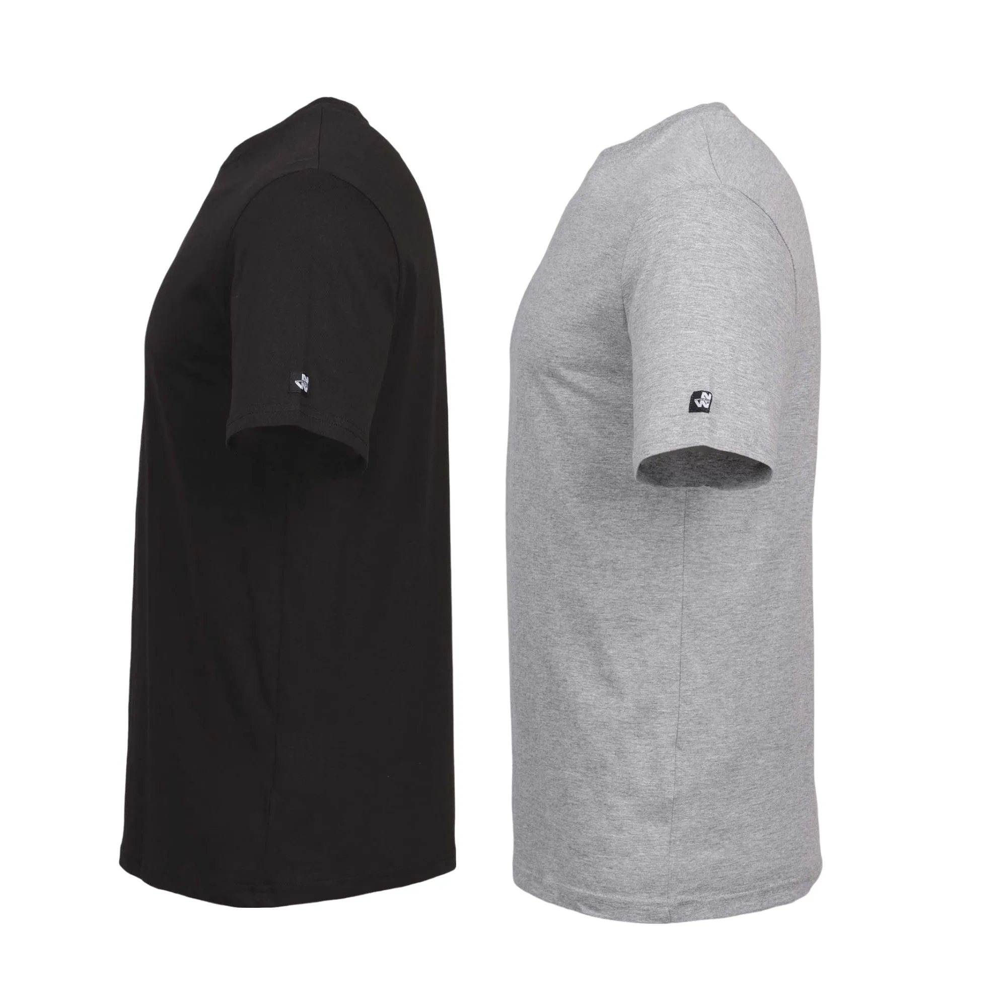 RACING - Lot de 2 T-SHIRTS MANCHES COURTES DE TRAVAIL - 1211 | Gris / Noir