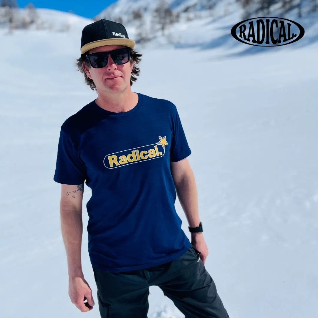 Radical. Star T-shirt, Unisex - Navy