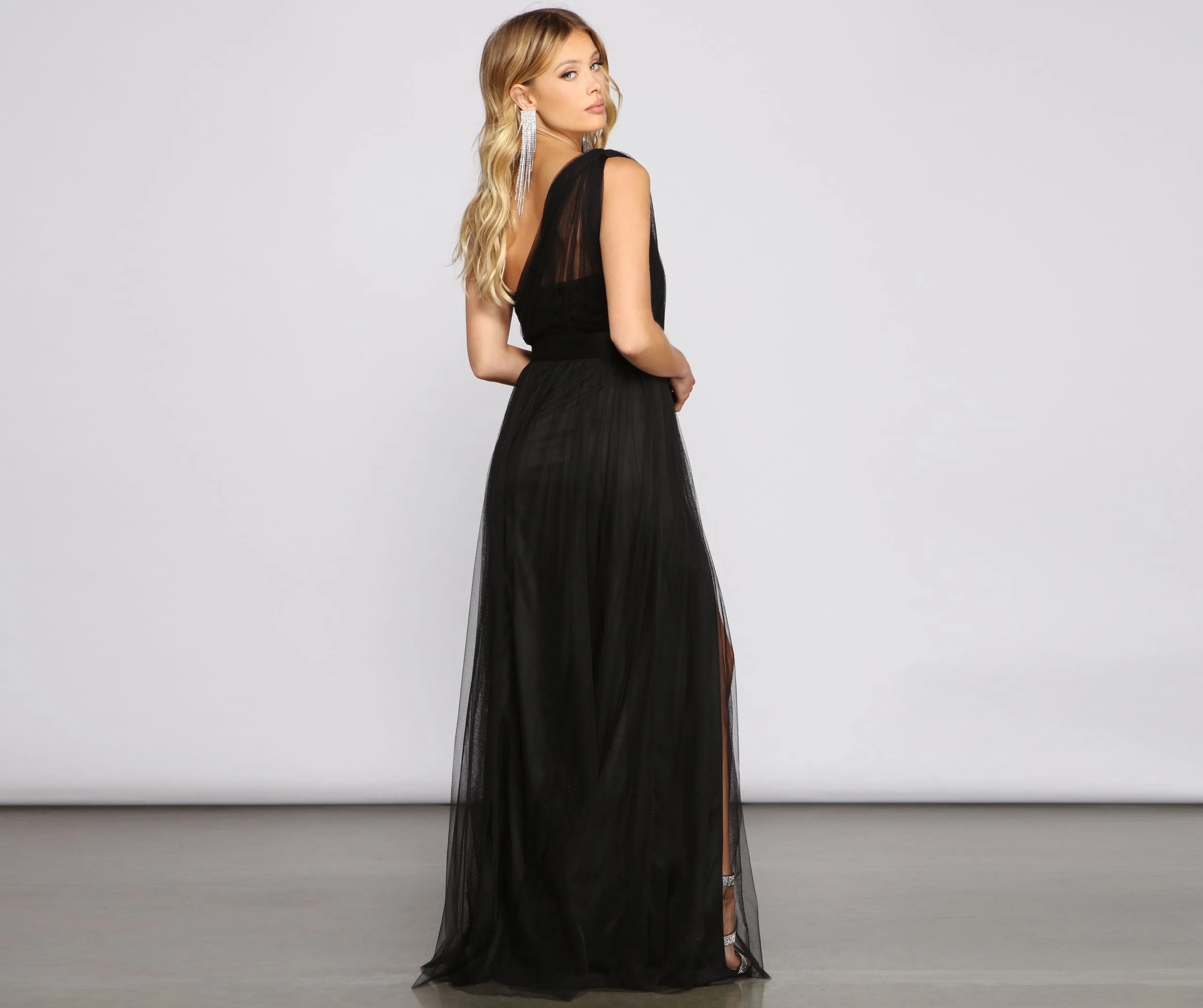 Rebecca Tulle Stylish A-Line Formal Dress