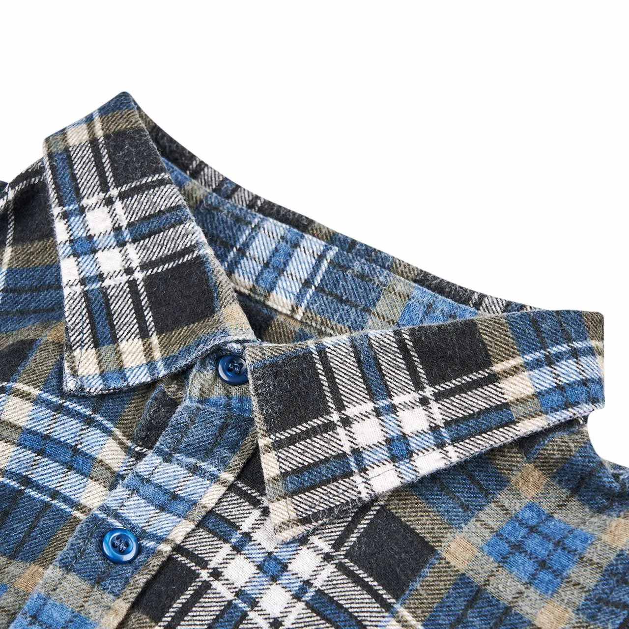 rebuild by needles 7 cuts zipped flannel shirt
