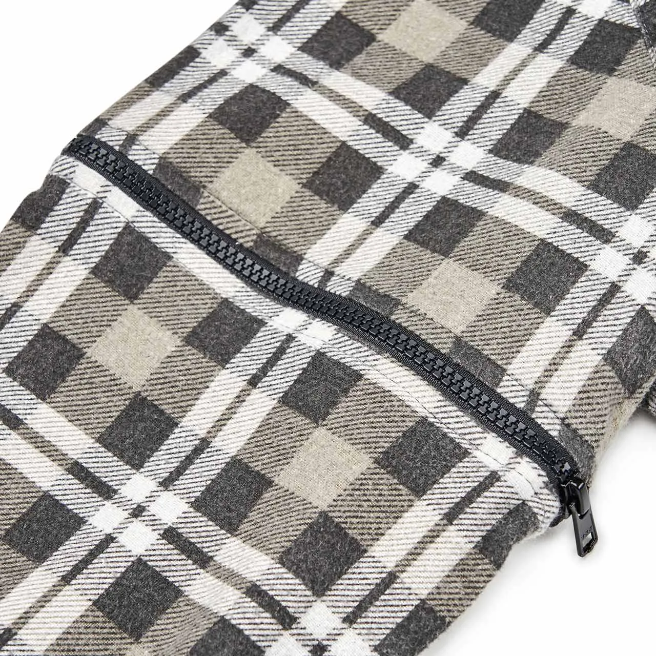 rebuild by needles 7 cuts zipped flannel shirt