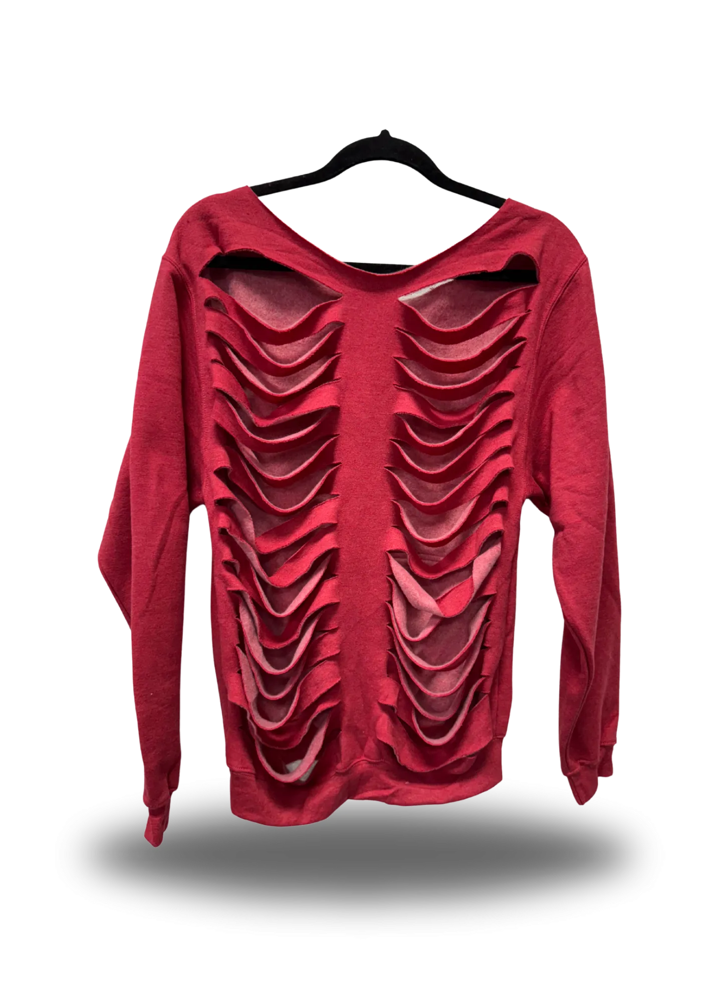 RED ROAD RASH WIDENECK SWEATER 1.0