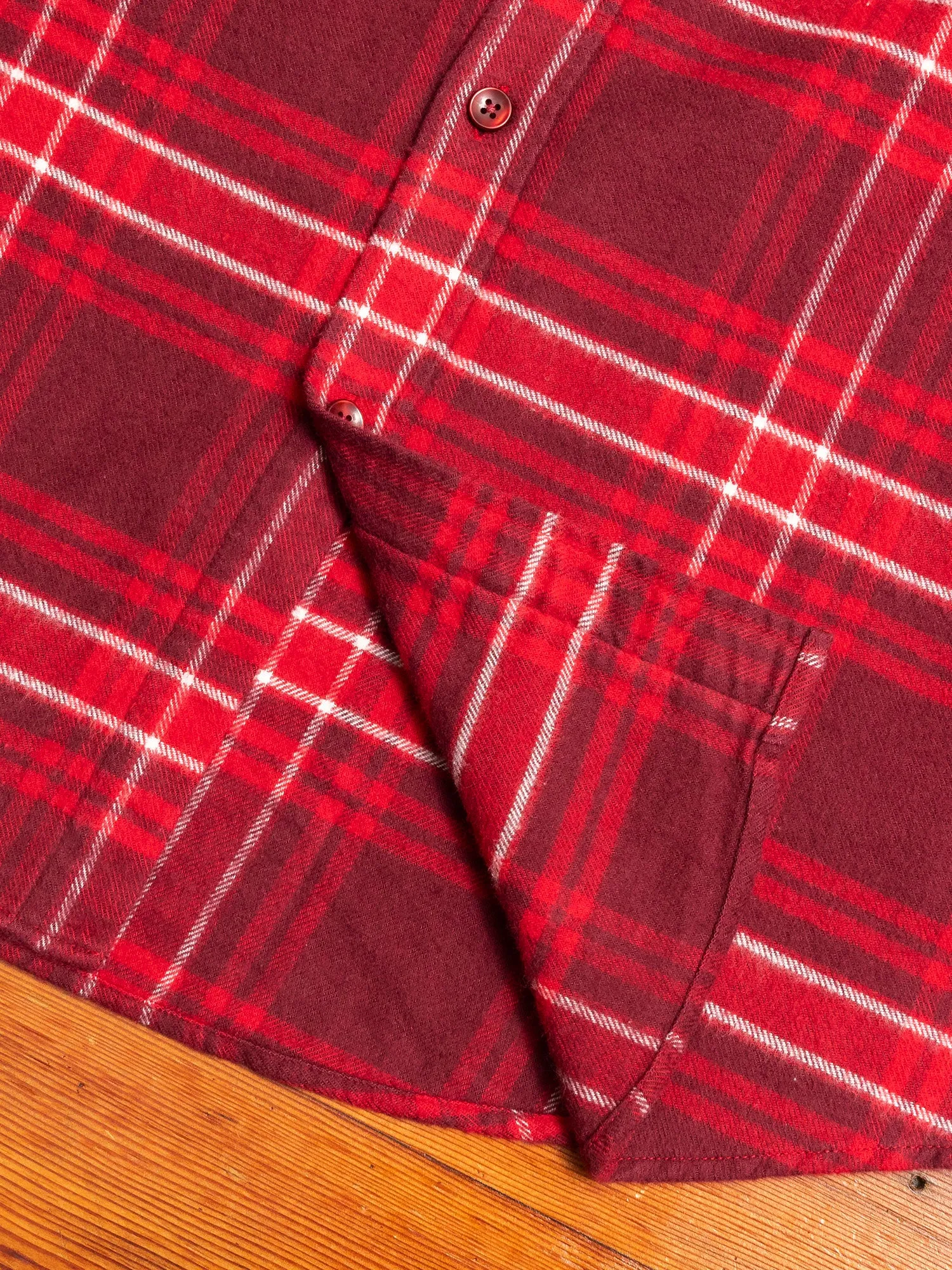 Redish Button-Up Shirt in Red