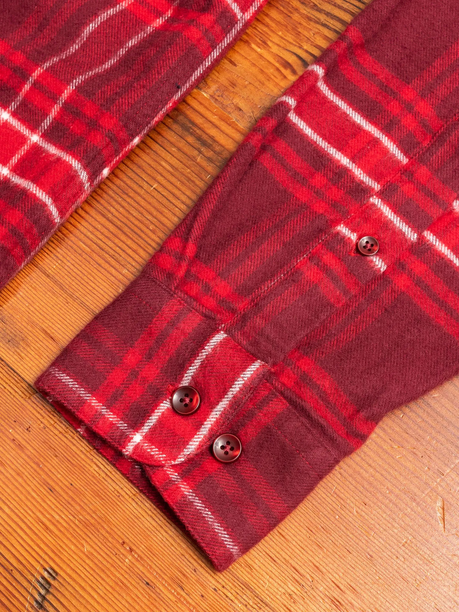 Redish Button-Up Shirt in Red