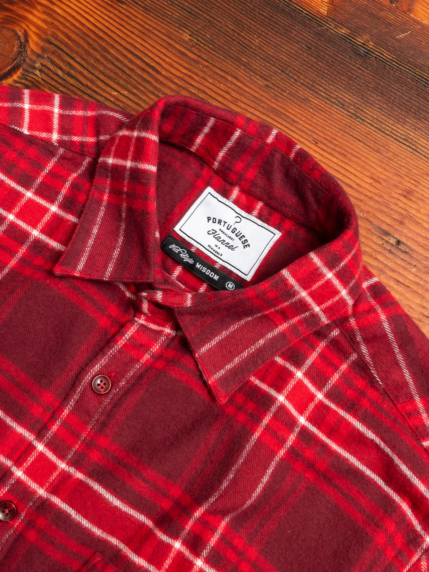 Redish Button-Up Shirt in Red