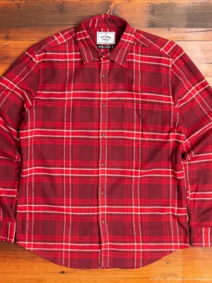 Redish Button-Up Shirt in Red