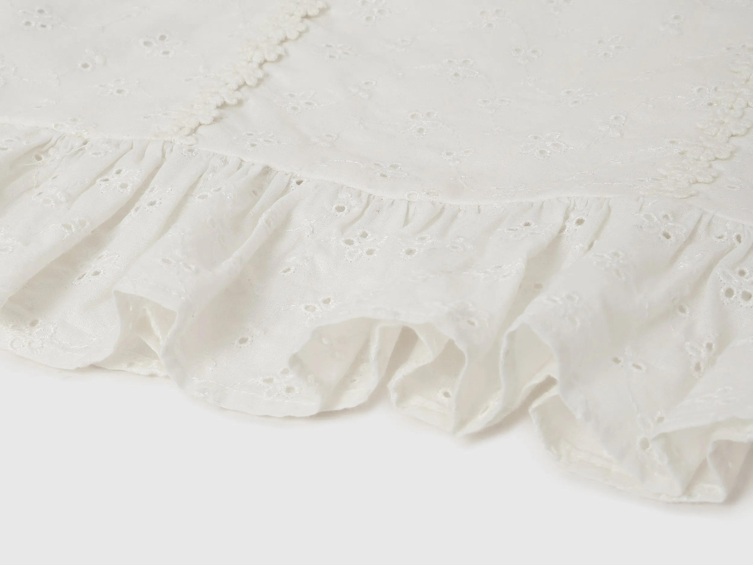 Regular Fit Square Neck Embroidered Tops