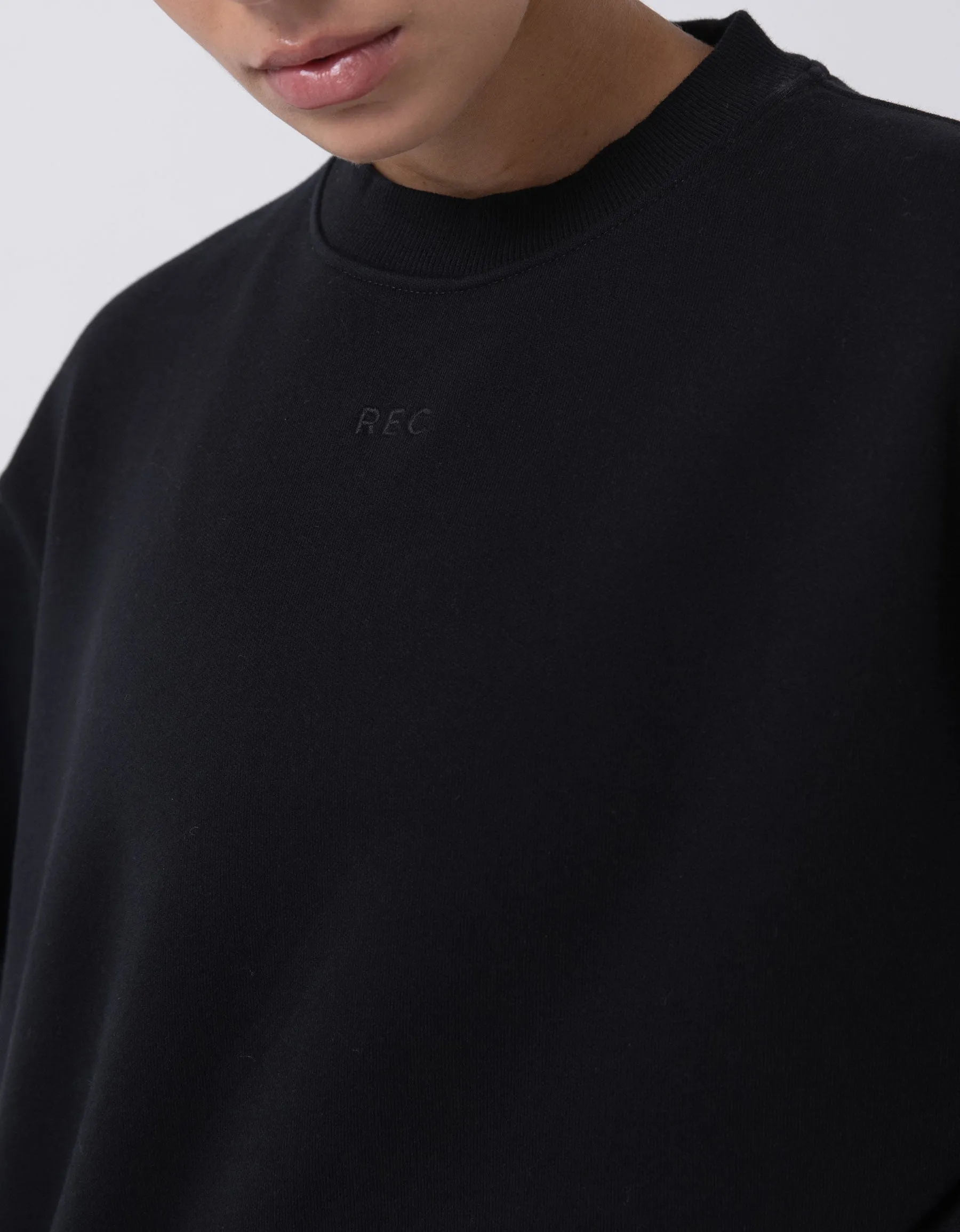 Rest Fleece DBL Crew Blackout