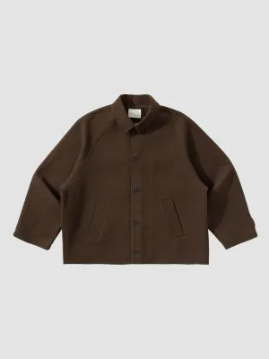 Retro Woolen Raglan Sleeve Coat