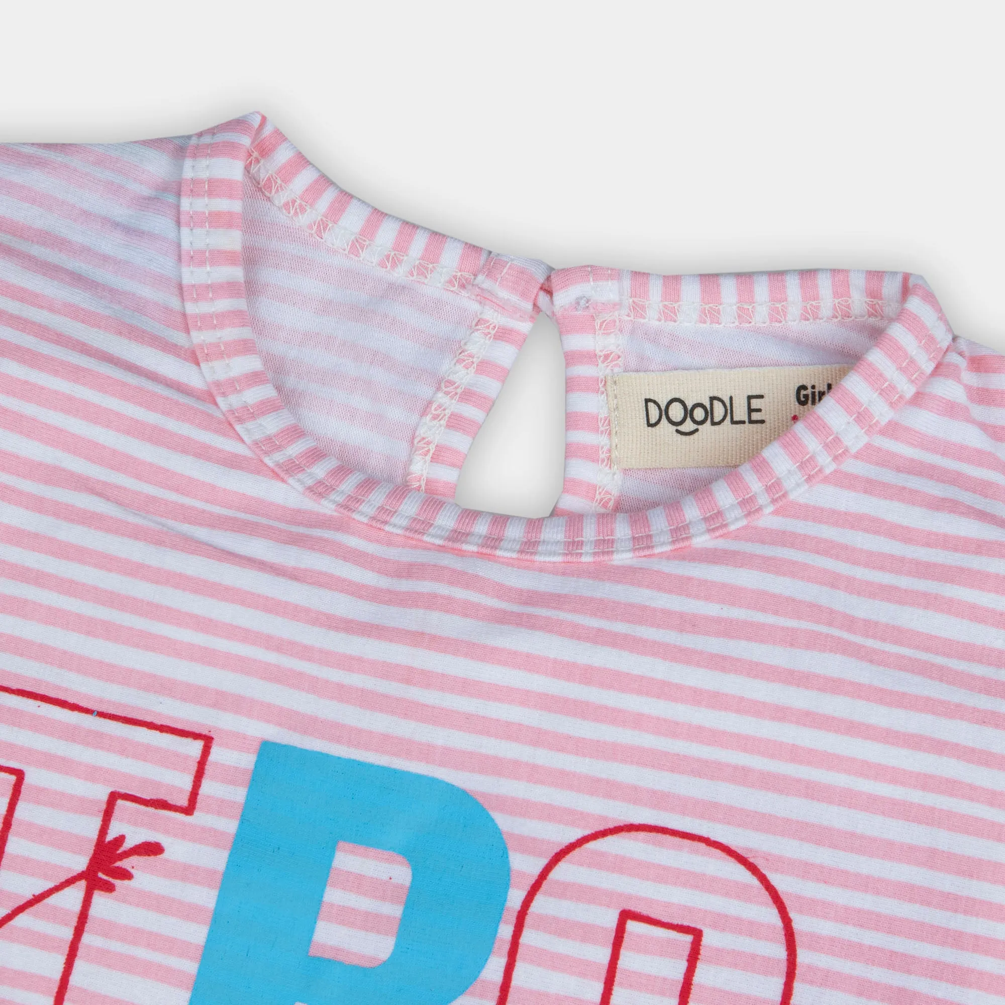 Ribbed Stripe Sleeveless T-Shirt