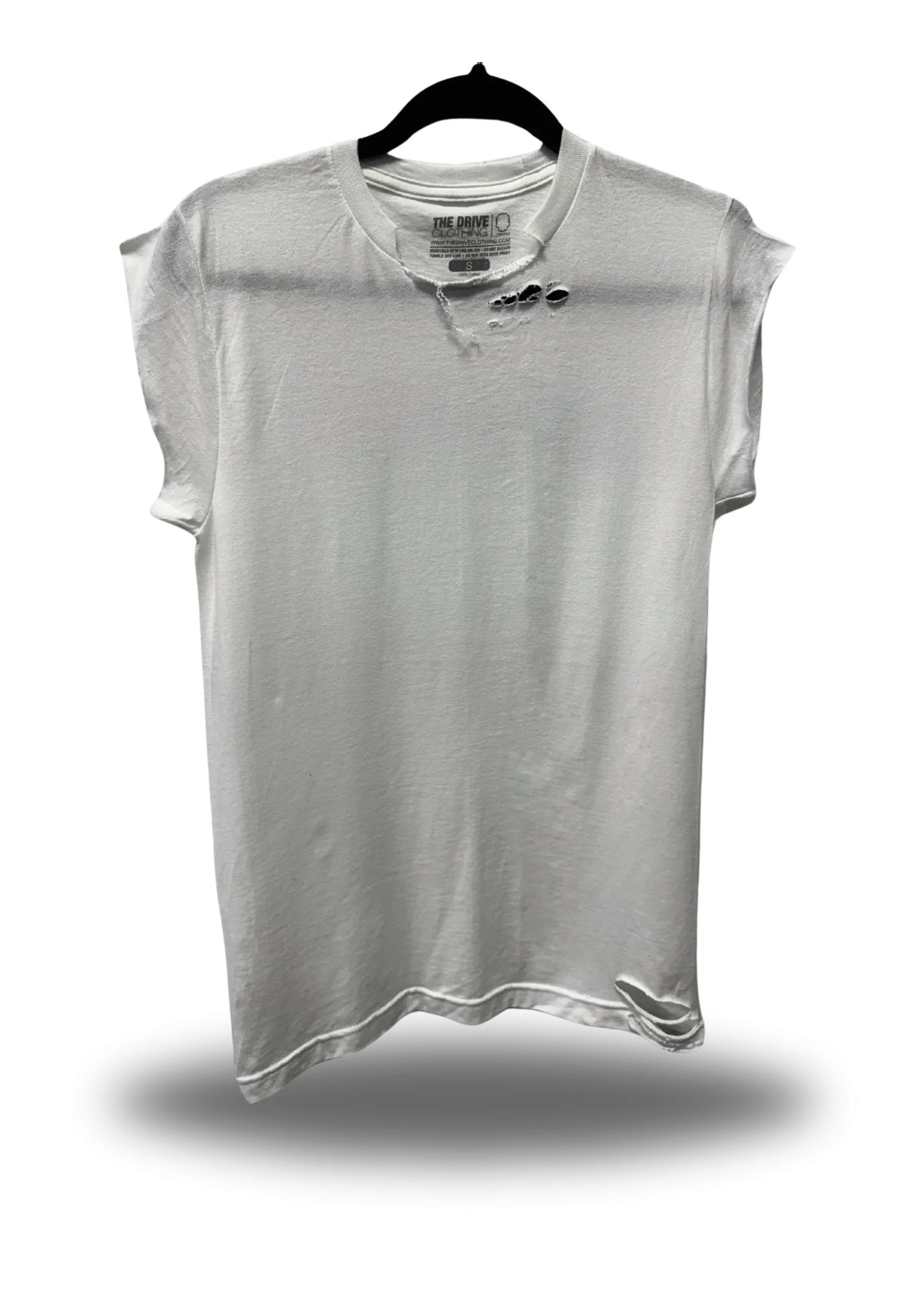 ROAD RASH MUSCLE WHITE TEE