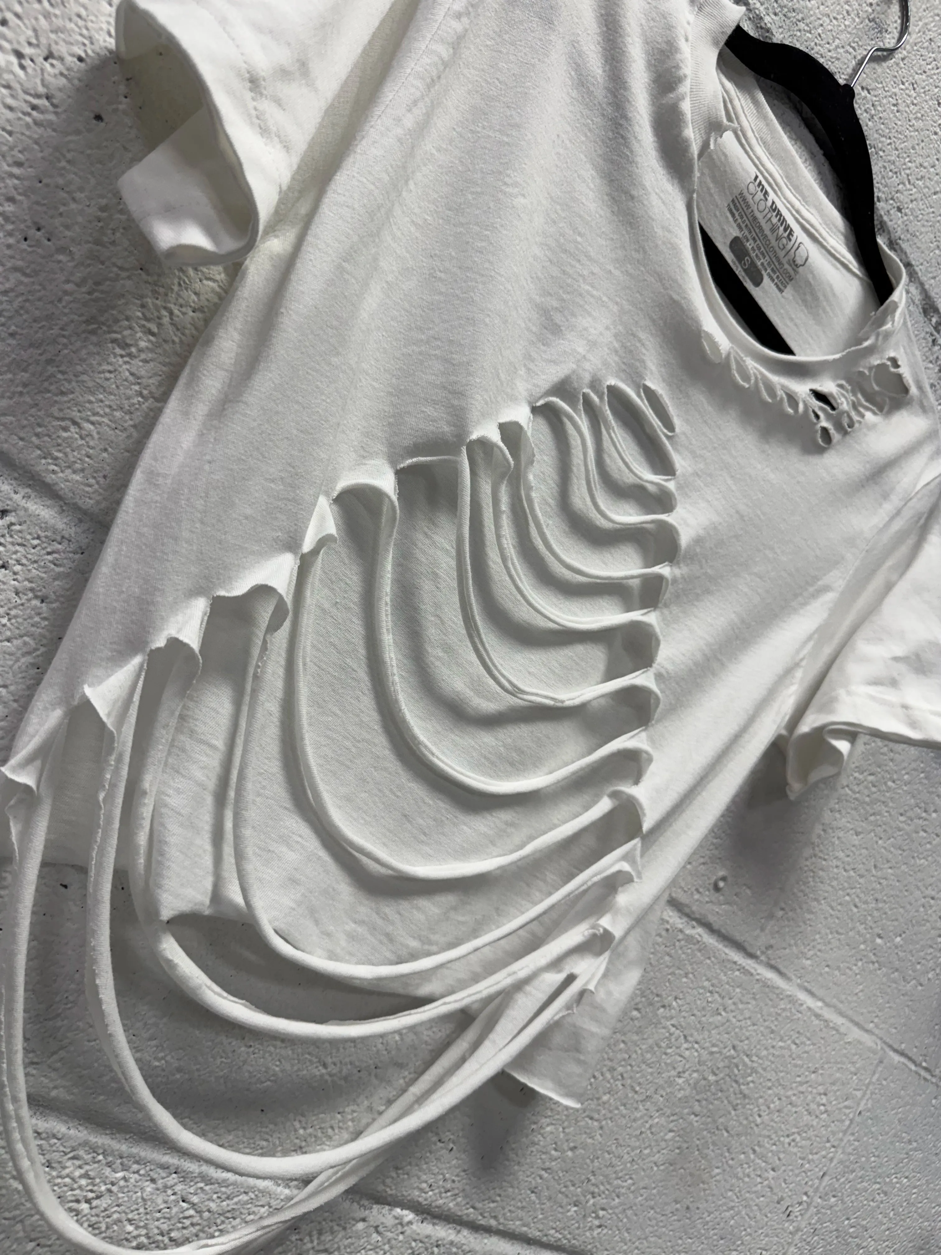 ROAD RASH WHITE CROP TOP 2.0
