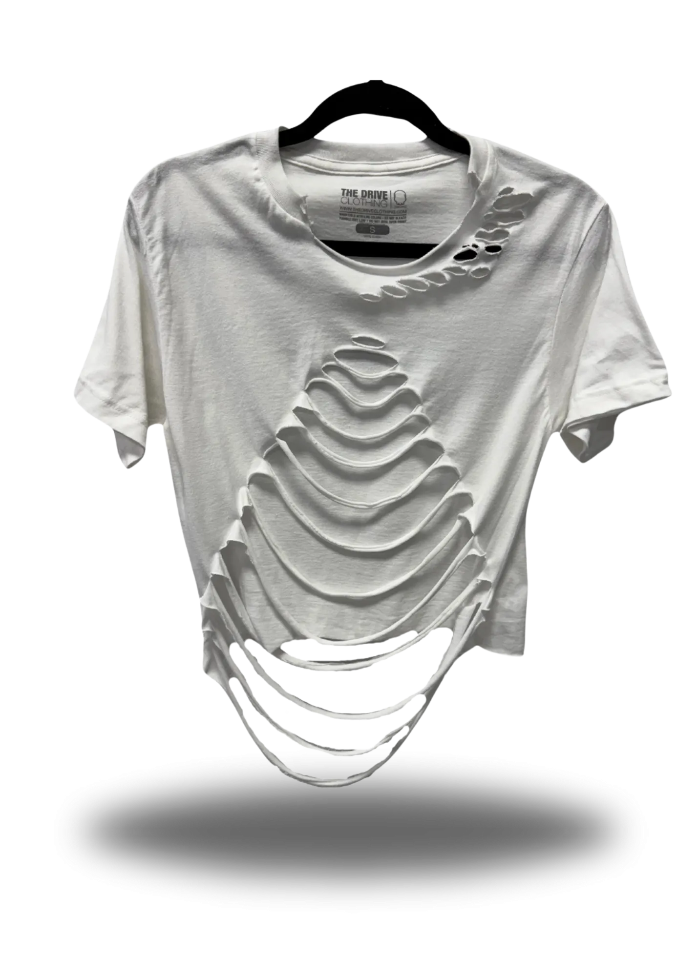 ROAD RASH WHITE CROP TOP 2.0
