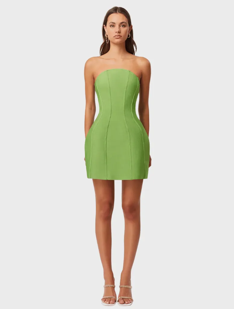 Rose  Mini Dress - Ferngreen