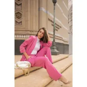 ROSE SATIN BOYFRIEND BLAZER