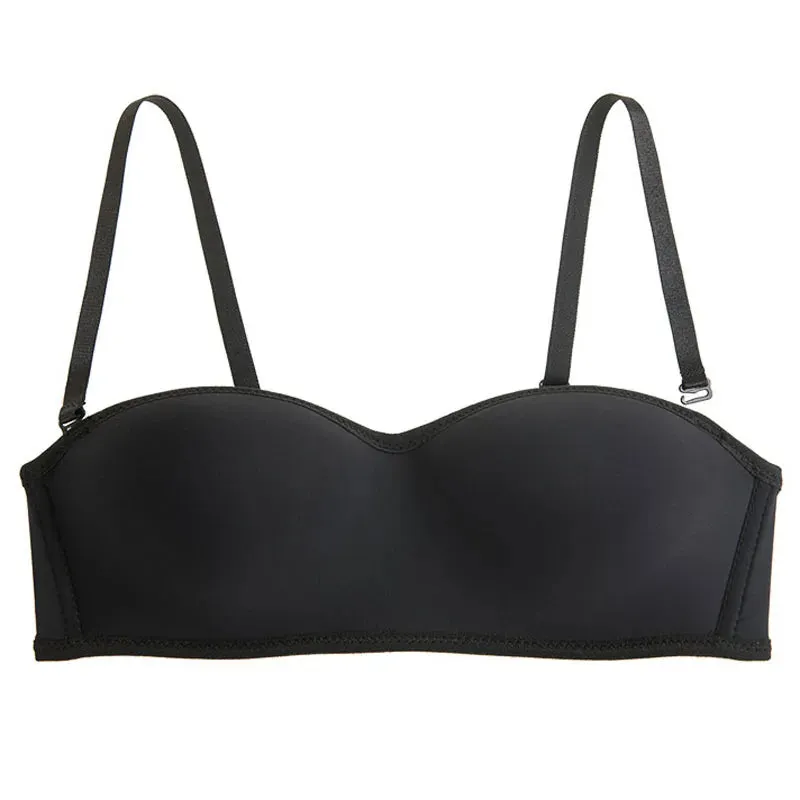 Roseheart Women's Invisible Bra Strapless Bralette - 1/2 Cup One-Piece Sexy Seamless Wedding Lingerie