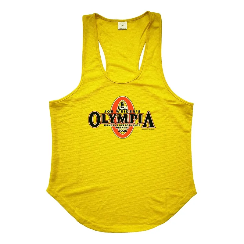 Running Vest Men Fitness Y Back Stringer Tanktop Summer Gym Clothing Summer Mesh Sport Vest Men Bodybuilding Sleeveless Shirt