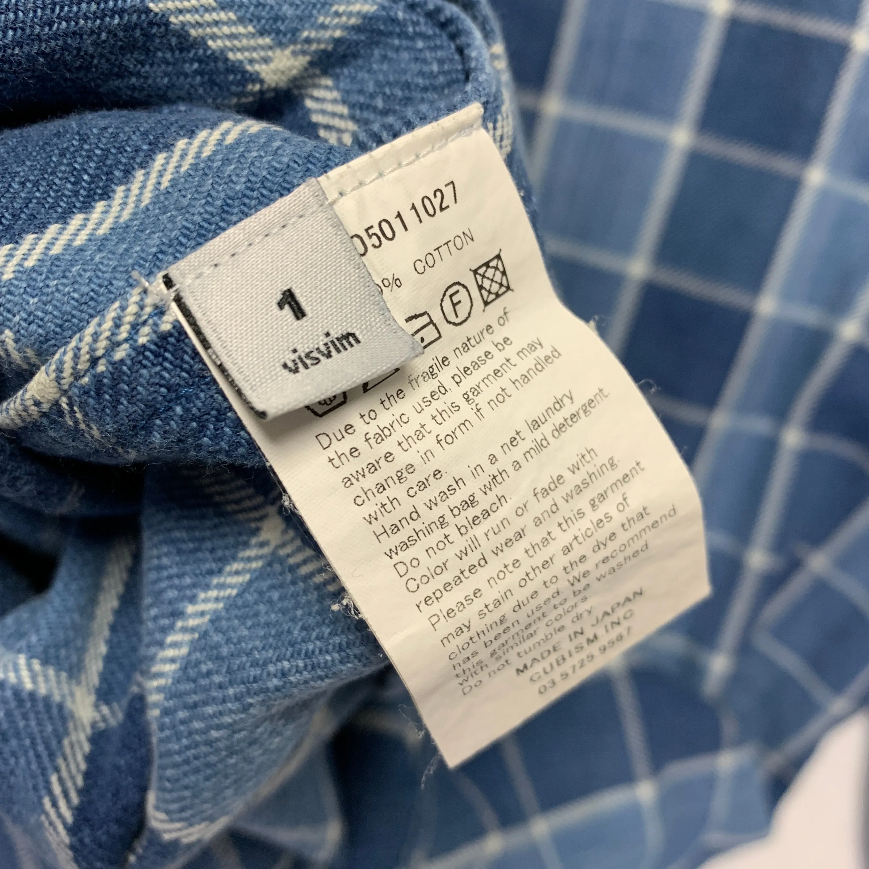 [S] VISVIM 15SS Black Elk Indigo Check