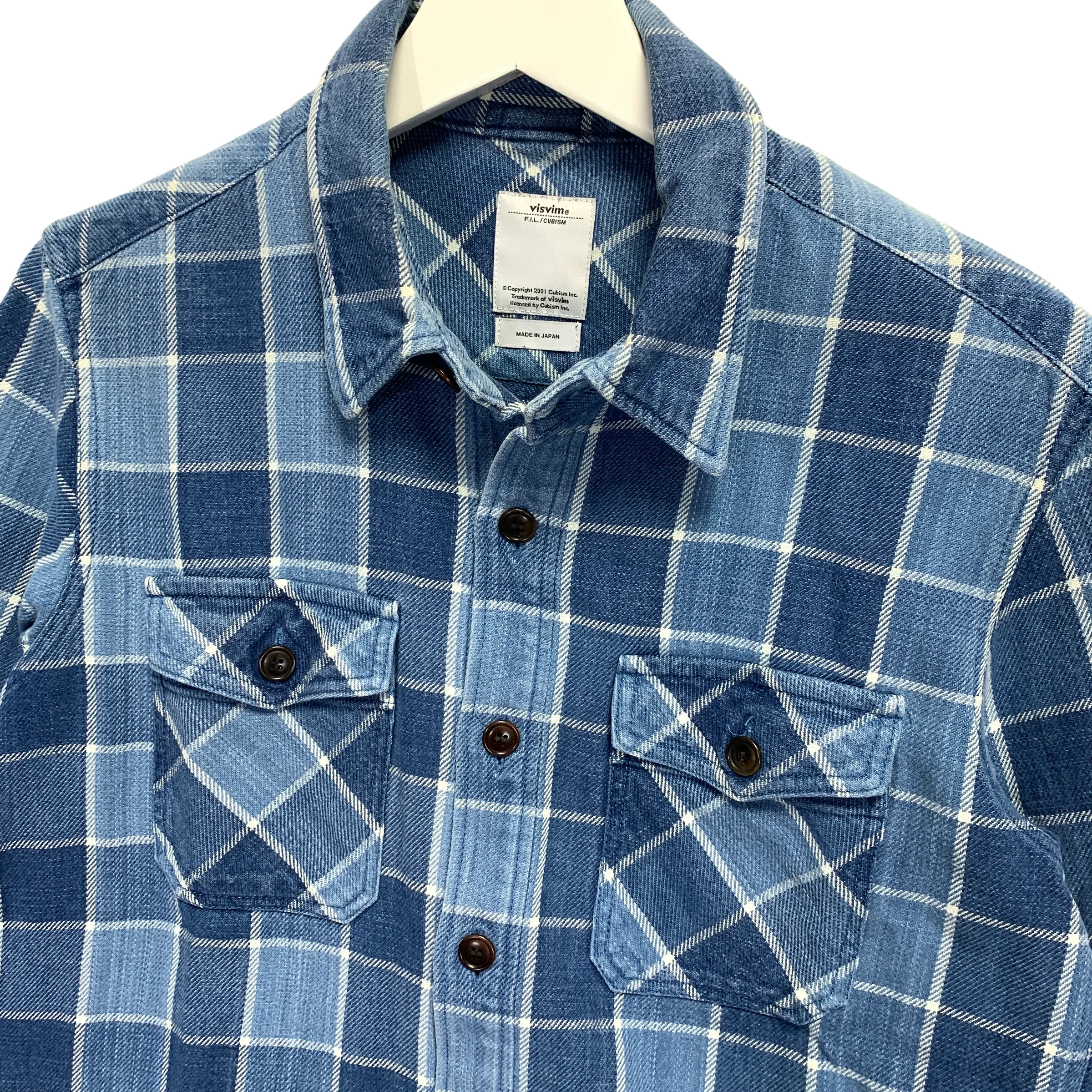 [S] VISVIM 15SS Black Elk Indigo Check